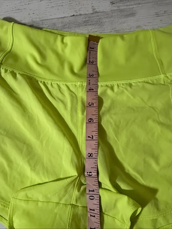 Athleta Neon Yellow Women’s Active Running Shorts Size Small - Image 8