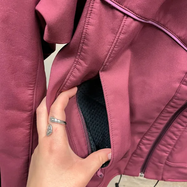 Arc'teryx Women's Bumbleberry Pink Full Zip Softshell Jacket Winter Large L Hike - Image 5