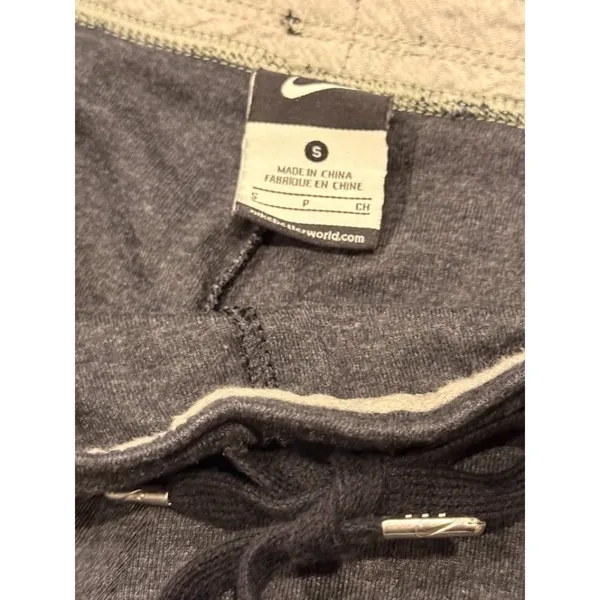 Nike women's small gray cropped jogger sweatpants - Image 2