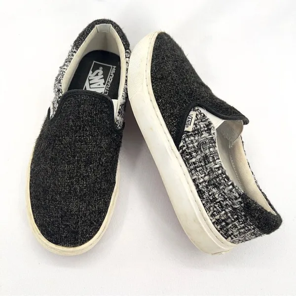 Vans Classic Slip On Sneakers in Black and White size 7 - Image 11