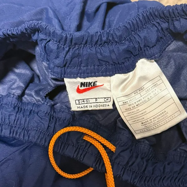 Vintage Nike Retro Navy Blue Baggy Cargo Windbreaker Track Joggers Small - Image 6