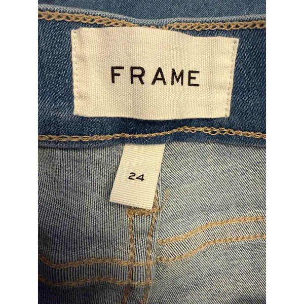 FRAME Le Skinny de Jeanne Skinny Jeans Women’s 24 Mid-Rise Ankle Blue Denim NWT - Image 5