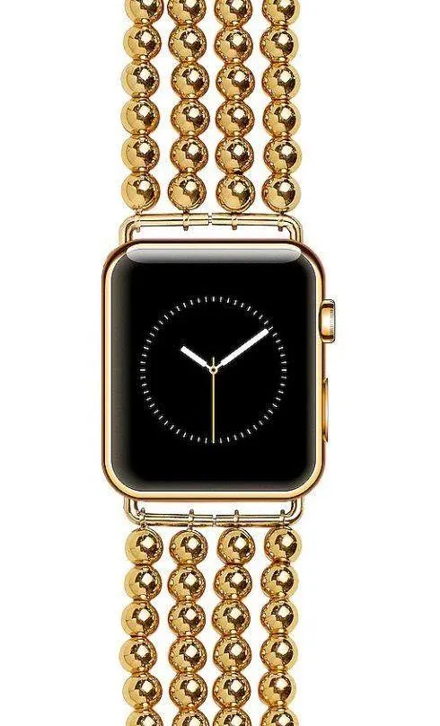 BaubleBar Gold Beaded Apple Watch Band - Image 2
