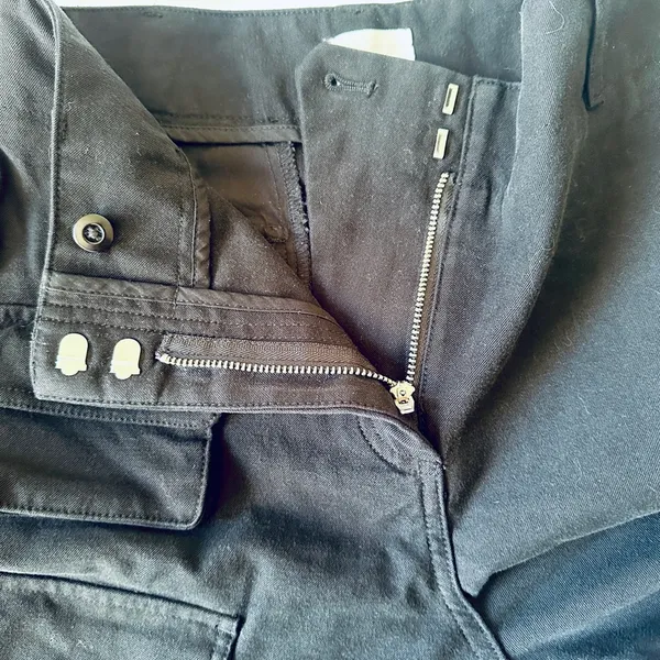 Aritzia Wilfred‎ Free Sz 4 Cargo Pants Women’s Black Noir Wide Leg High Rise - Image 8