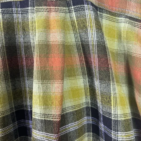 Free People Grunge 90s Flannel Plaid Izzie Cargo Shirt Jacket Shacket Medium - Image 13