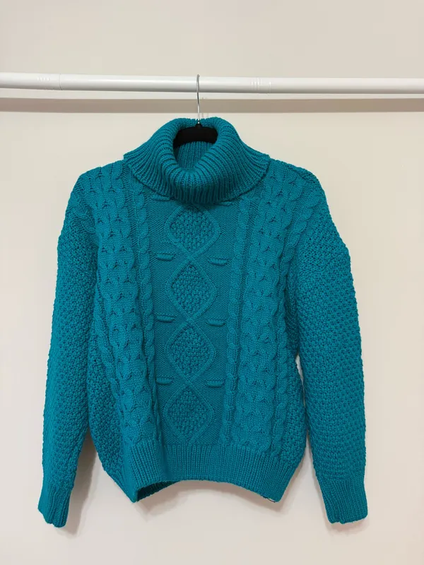 Knit sweater Blue - Image 2