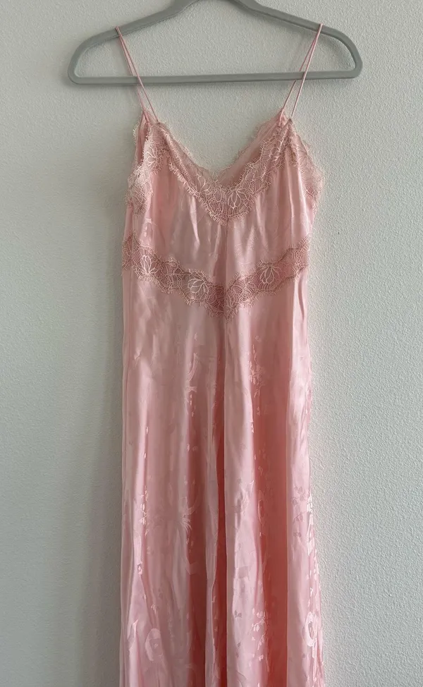 Love Shack Fancy Serita Bow Jacquard Maxi Dress - Image 6