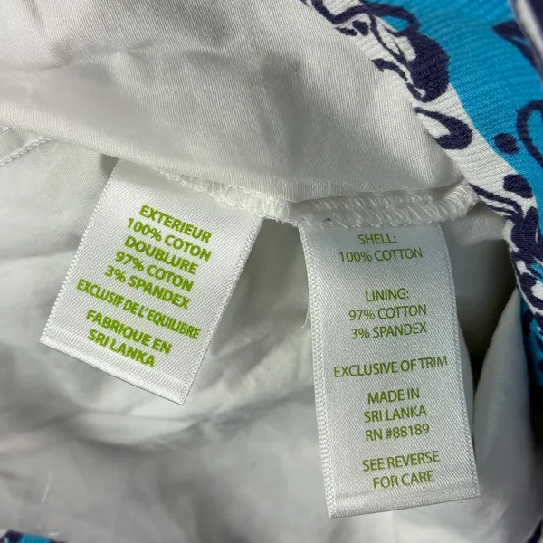 Lilly Pulitzer Marigold Skort 4 Light My Fire Shorely Blue Embroidered Resport - Image 4