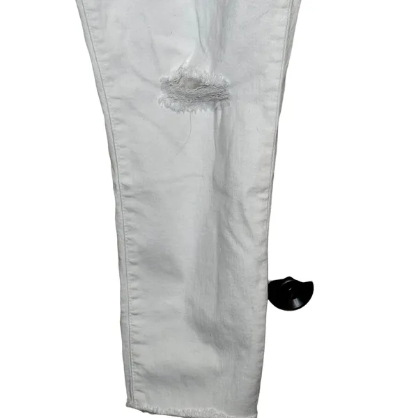 Madewell Women's Jeans‎ Ripped Skinny Cropped 9” High-Rise Denim White Size 36 - Image 3