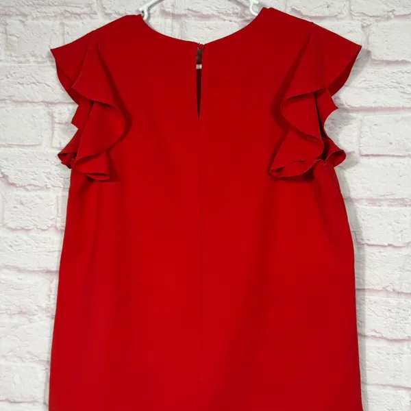 TCEC Large Red Ruffle Sleeve Blouse - Image 5