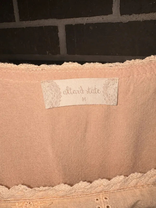 Altar'd State Peach Eyelet Mini Dress - Image 2