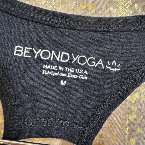 Beyond Yoga x Peloton Charcoal Gray Space‎ Dye Stretch Show Up Tank Med - Image 4