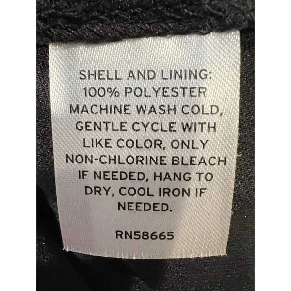 Chelsea28 Forget Me Not Gathered Waist Black Short Sleeve Dress Size XXL - Image 8