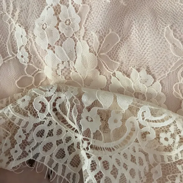Lace Sheer Formal Dress Pink Size XS - Image 4