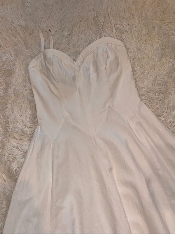 NEW Free People Another Season Midi white Dress sz XS - Image 6