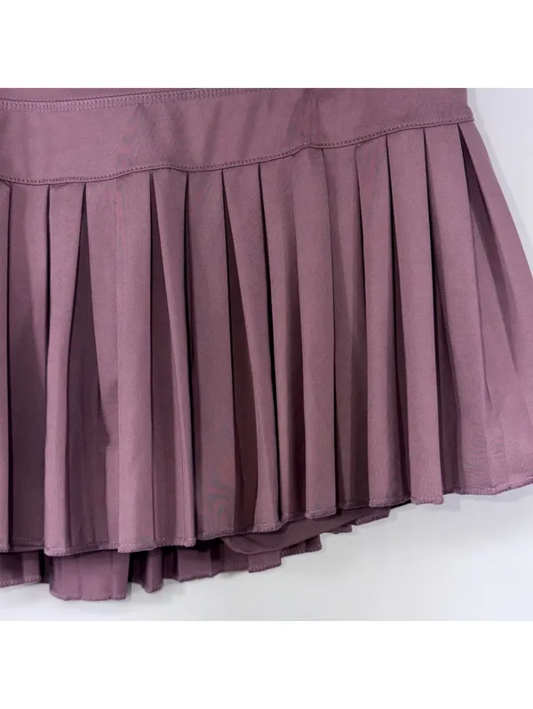 Gold Hinge Mauve Pleated Tennis Skort Size M - Image 3