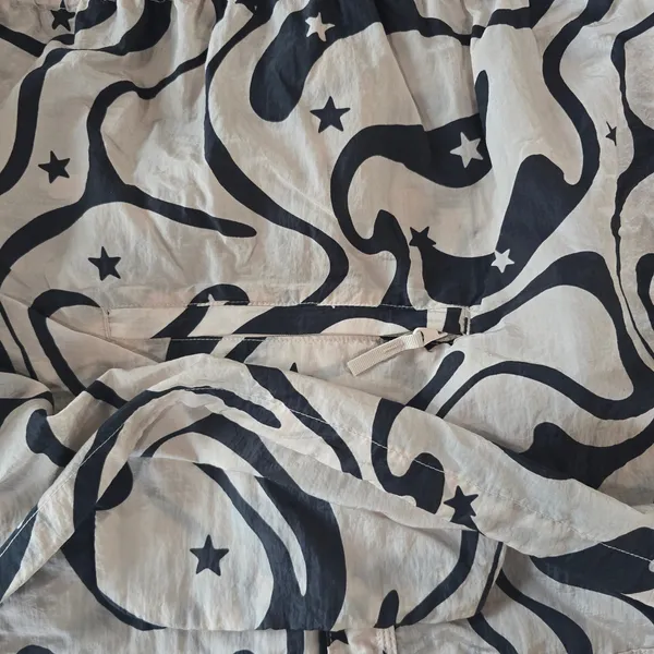 JoyLab‎ -928 Women's Windbreaker Jacket Packable Hooded Swirl Star Print XS - Image 10