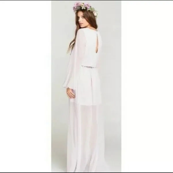 Show Me Your MuMu White Jocelyn Maxi Dress Size Small - Image 4