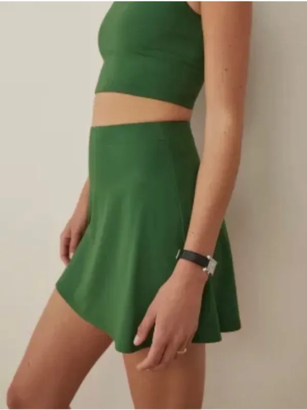 REFORMATION  Tiffany Ecostretch Active Skort Green - Image 3
