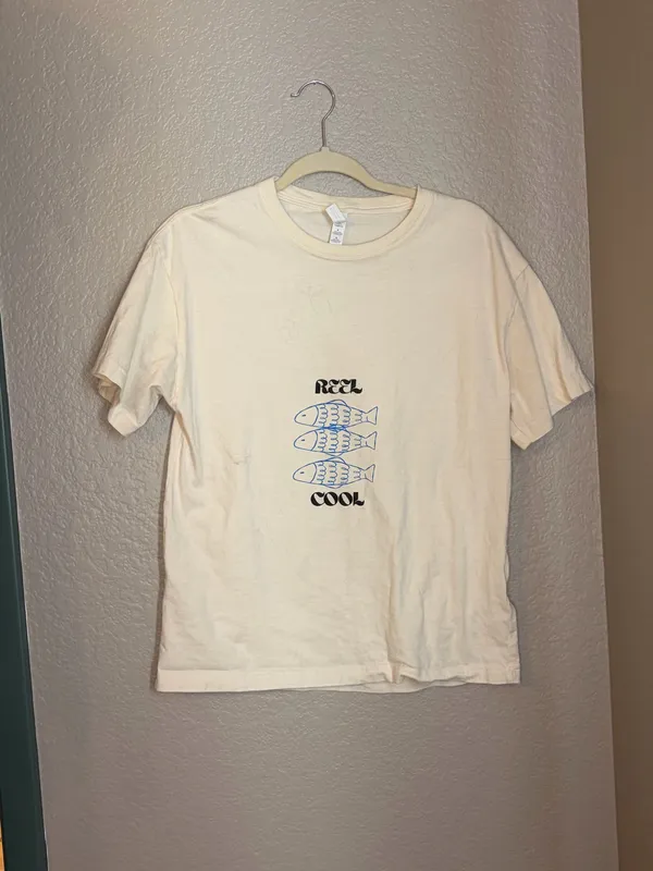 Reel Cool Tee White Size M - Image 3