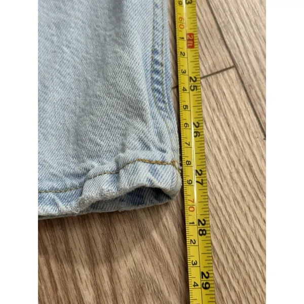 Aeropostale Womens Low Rise Baggy Jeans‎ Light Wash Denim Size 0 Short - Image 6