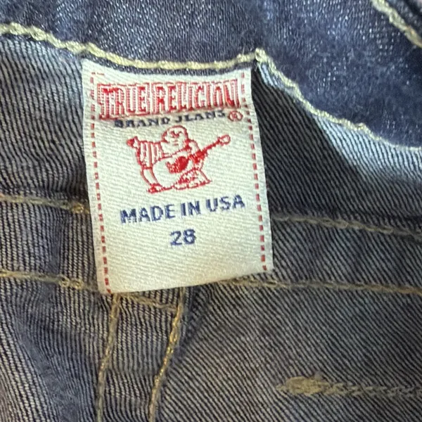 True Religion Jeans Women's 28 Bootcut Y2K McBling Mid Rise Western‎ Boho - Image 8