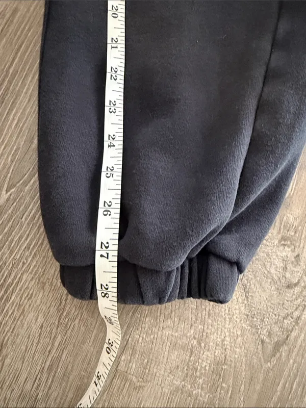 Lululemon XXS Scuba Mid Rise Oversized Black Elastic-Waist Joggers - Image 4