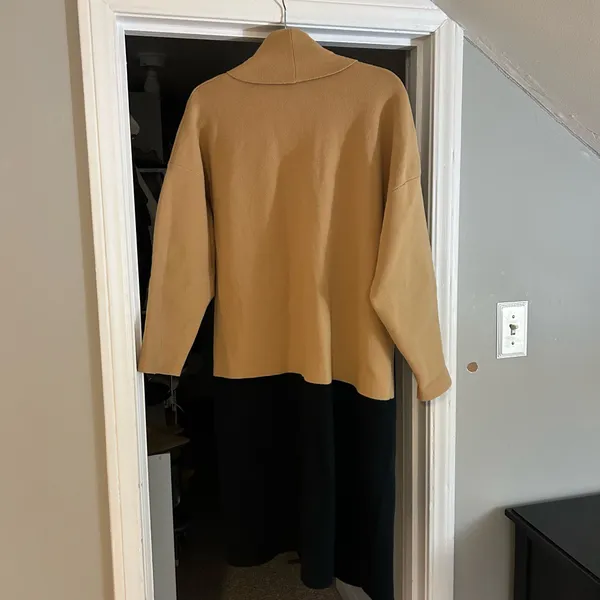 ZARA color block knit coat size M - Image 6