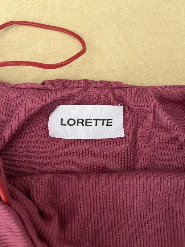 Mauve Ribbed Tank Top Purple - Image 2