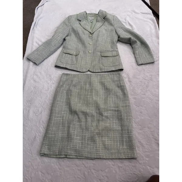 Amanda Smith Size 14 twill skirt suit set - Image 4