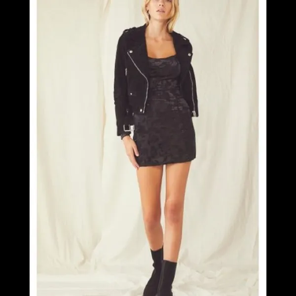 Free People Lotta Love Black Slip Dress - Image 8