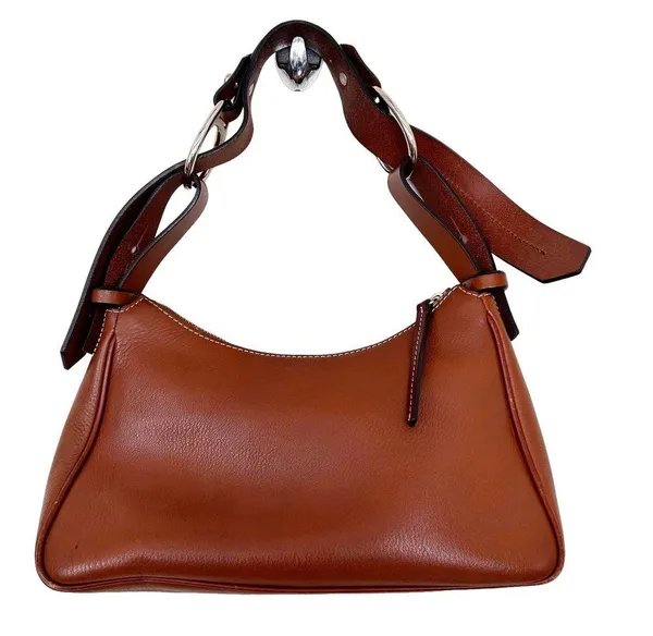 Dooney & Bourke Brown Leather Shoulder Bag - Image 7