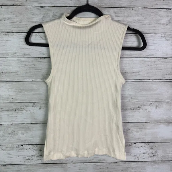 Madewell Side Slit Mockneck Tank Top Size XXS - Image 4
