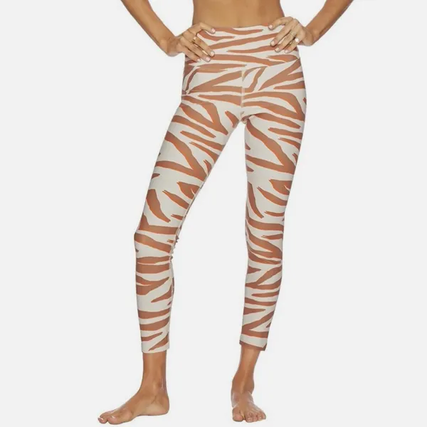 Beach Riot Sport Piper‎ High Rise Stretch Leggings in Cloud Cream Zebra Size XS - Image 3