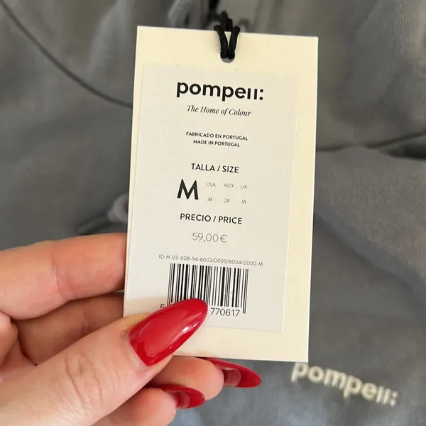 Pompell Hoodie Gray Size M - Image 4