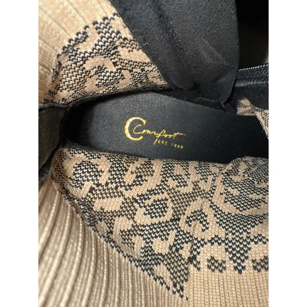 New comfort comfortable cheetah leopard Chelsea hiking boots booties women’s 8 - Image 4