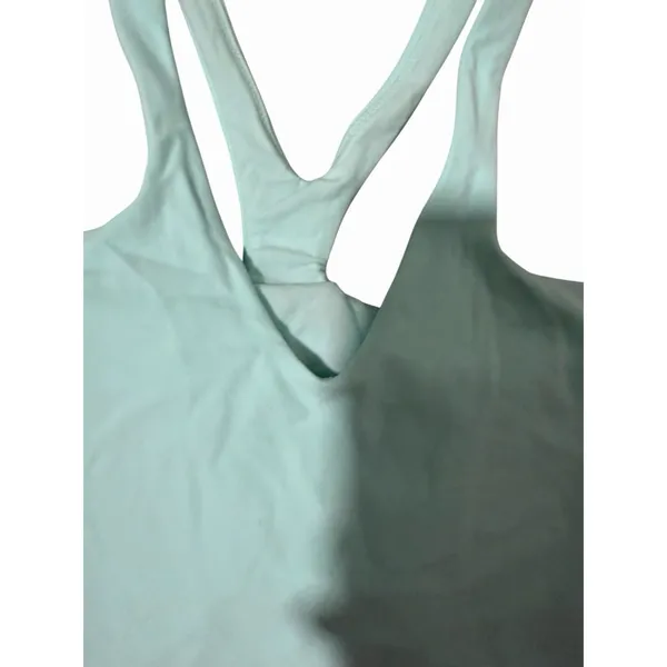 Lululemon Bend This Front-To-Back Longline‎ Bra V Racer Neck Ideal Mint Size S/M - Image 5