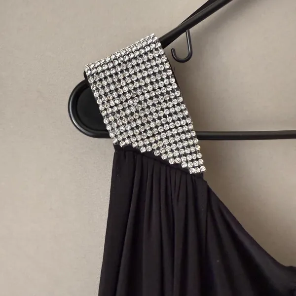 Cache sz 8 Black one shoulder mini Dress‎ - Image 9