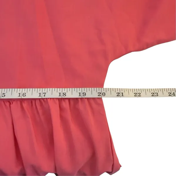 Zara Poplin Panelled Maxi Dress Bright Pink Size Large Wedding Party Event - Image 8