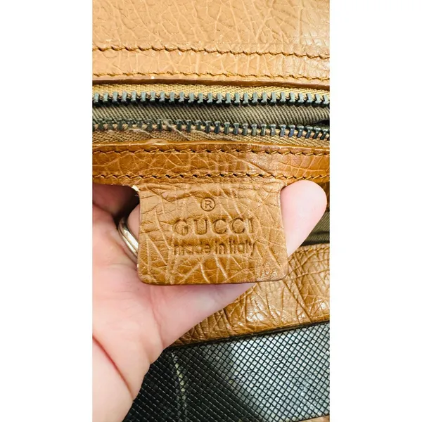 GUCCI Fall 2002 Tom Ford Classic Black Monogrammed GG Canvas Wood Handle Doctor - Image 10