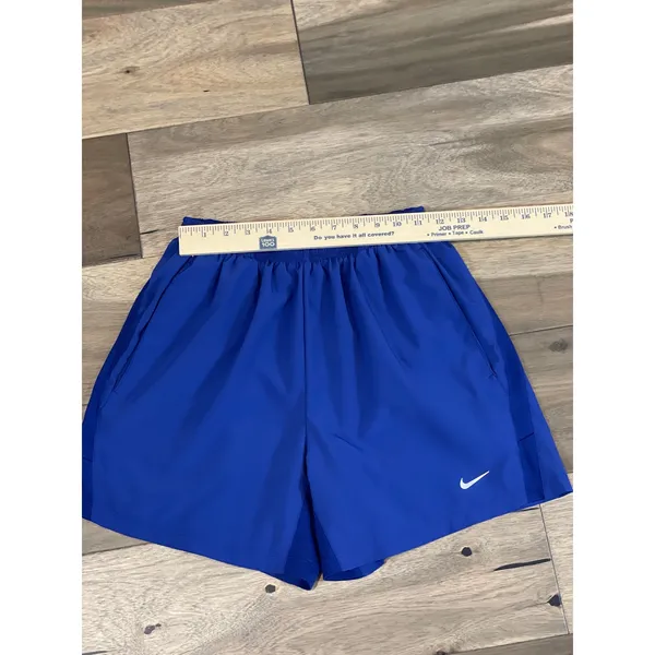 Nike Dri Fit Blue Running Shorts Elastic Waist Hidden Drawstring Womens Size S - Image 3