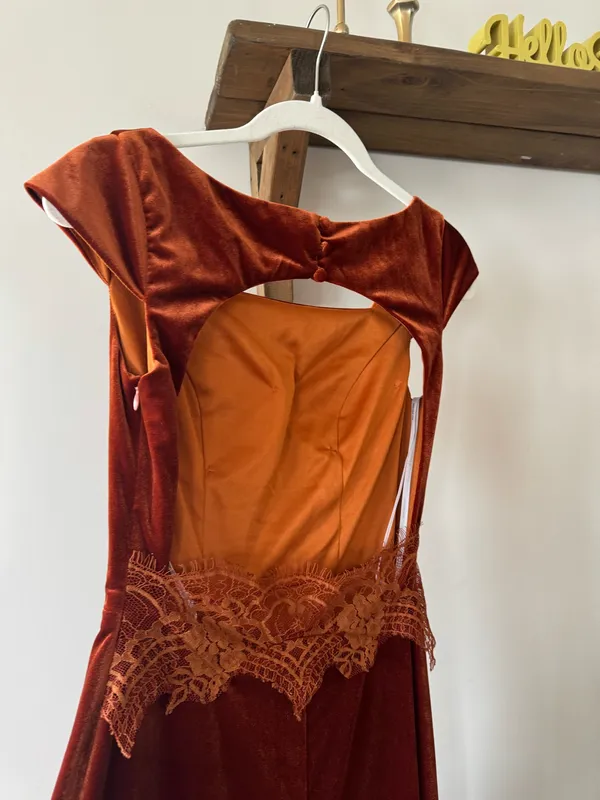 Velvet formal/ Bridesmaid dress - Image 3