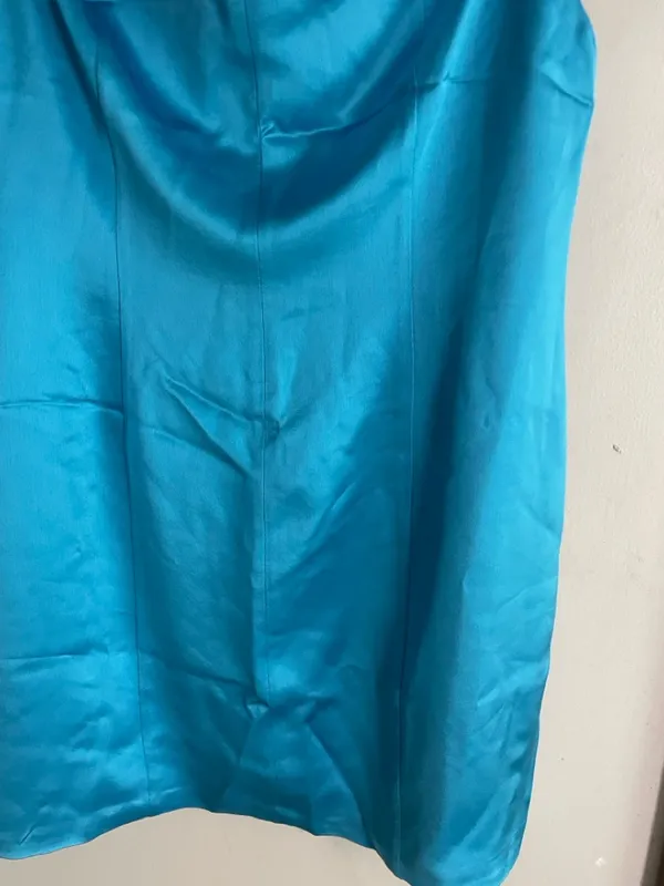 Retrofete Janessa Mini Dress Aqua Blue - Image 6