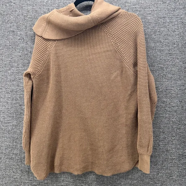 Michael‎ Kors Waffle Knit Thermal Sweater Brown Large - Image 4