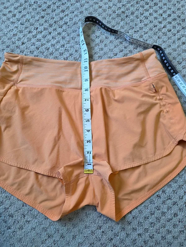 Outdoor Voices Coral-Orange Athletic Shorts - Image 6