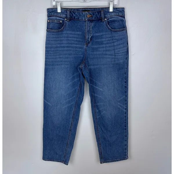 Talbots Stovepipe Ankle Jeans Kingston Wash Straight Leg Mid Rise Size 10 - Image 2