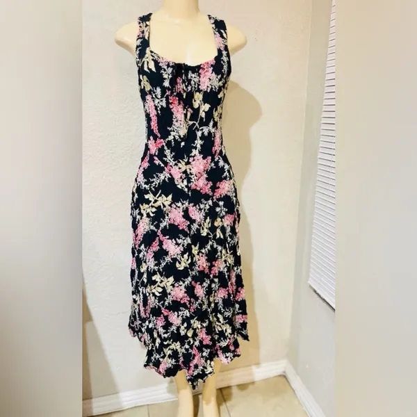 Vintage Starina women’s dress size L floral print - Image 5