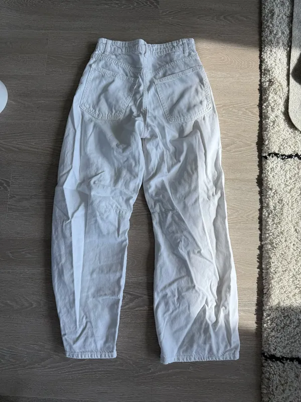 Zara White Wide-Leg / Barrel Women’s Jeans - Image 4