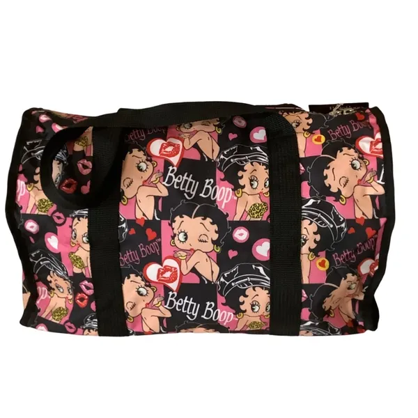 Betty Boop Heart & Kiss Travel 19” Duffle Bag W/Handles & Strap New With Tags - Image 5