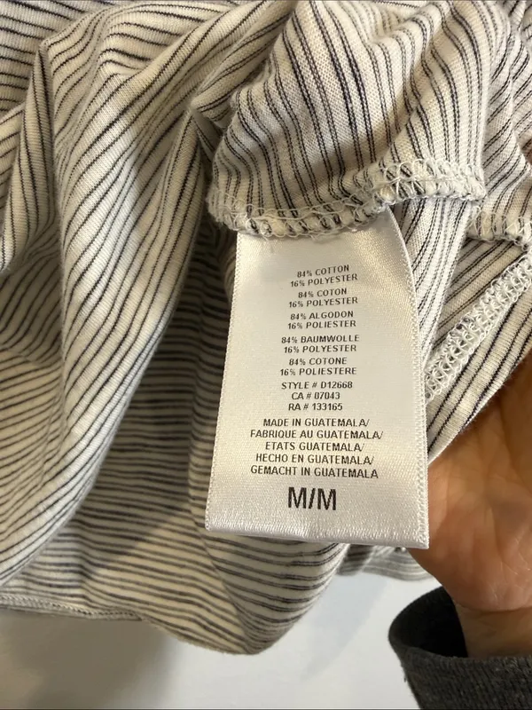 Anthropologie Eri + Ali Trina striped bubble sleeve tee size medium - Image 4